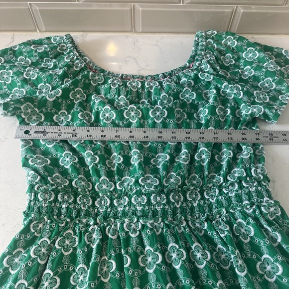 Boden Size 8 Green Embroidered Bohemian Scoop Neck Dress - Picture 7 of 12